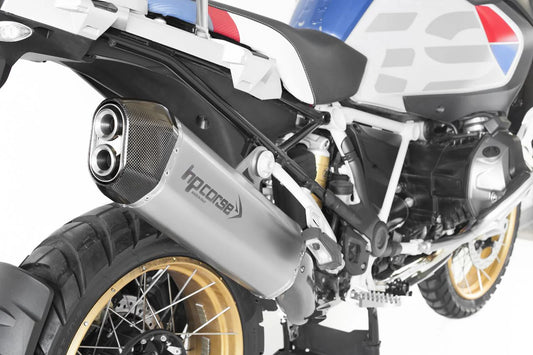 HPCorse SPS Carbon Endschalldämpfer | mit E-Nummer | Satin | passend für BMW R 1250 GS / Adventure - Modelle (2018-2024)