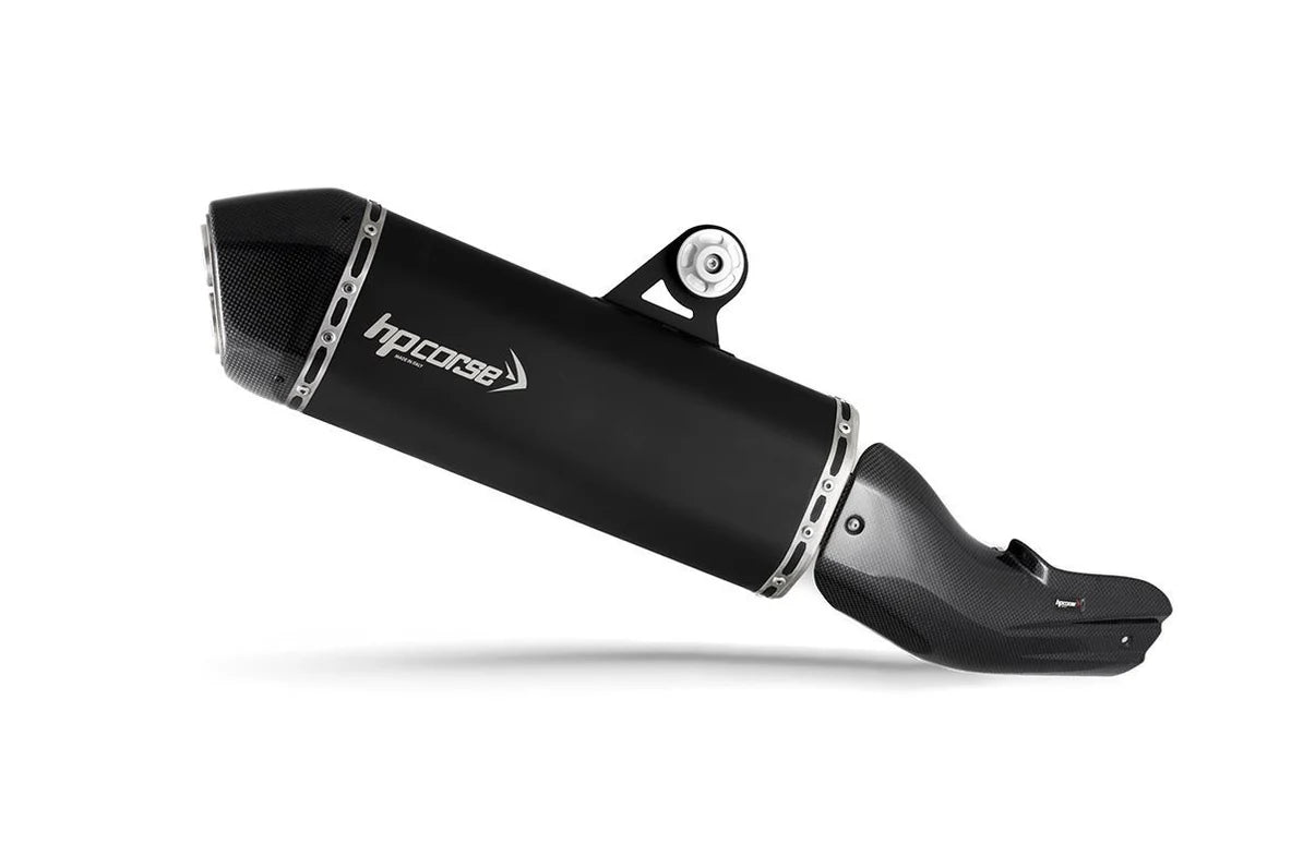HPCorse SPS Carbon Endschalldämpfer | mit E-Nummer | Ceramic-Schwarz | passend für BMW R 1250 GS / Adventure - Modelle (2018-2024)