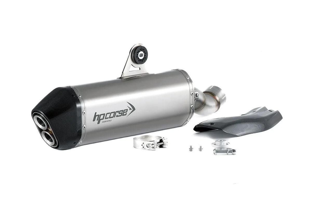 HPCorse SPS Carbon Endschalldämpfer | mit E-Nummer | Satin | passend für BMW R 1250 GS / Adventure - Modelle (2018-2024)