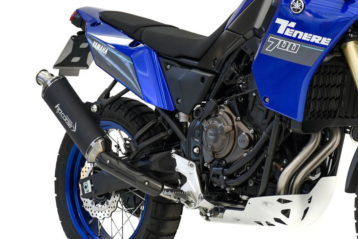HPCorse SP-2 Endschalldämpfer | mit E-Nummer | Titan-Schwarz | passend für Yamaha Tenere 700 - Modelle