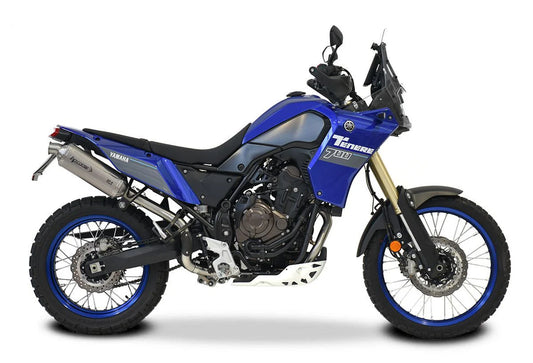 HPCorse SP-2 Endschalldämpfer | Hoch | mit E-Nummer | Titan | passend für Yamaha Tenere 700 - Modelle