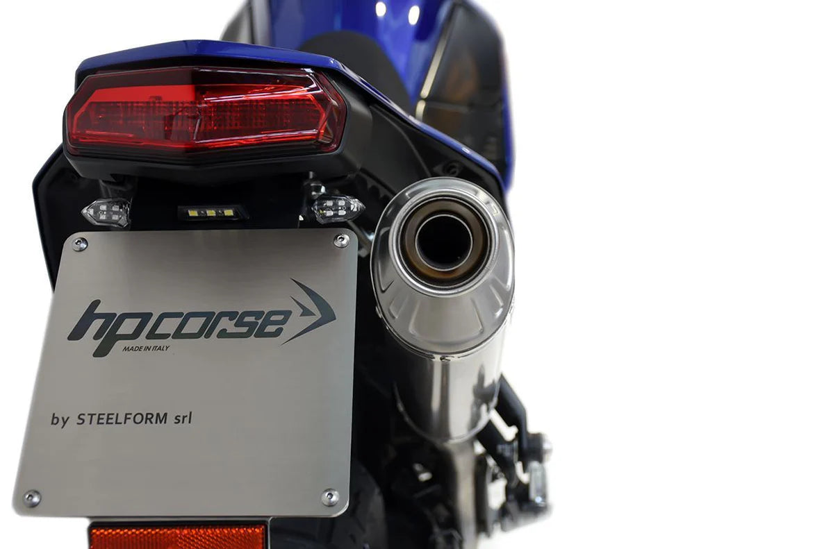 HPCorse SP-2 Endschalldämpfer | Hoch | mit E-Nummer | Titan-Schwarz | passend für Yamaha Tenere 700 - Modelle