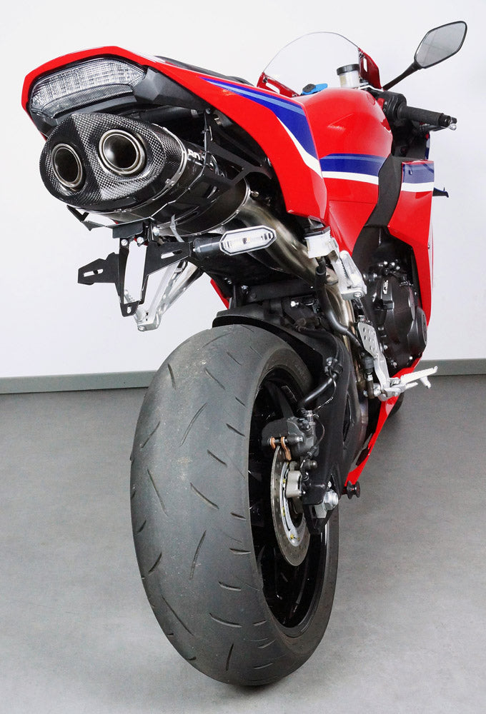 Bodis OVAL Q1-SN Slip-On | mit E-Nummer | Edelstahl-Schwarz | passend für Honda CBR 600 RR - Modelle (2024-)
