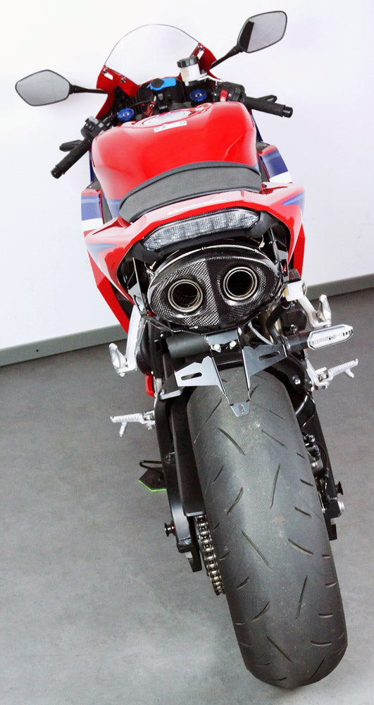Bodis OVAL Q1-SN Slip-On | mit E-Nummer | Edelstahl-Schwarz | passend für Honda CBR 600 RR - Modelle (2024-)