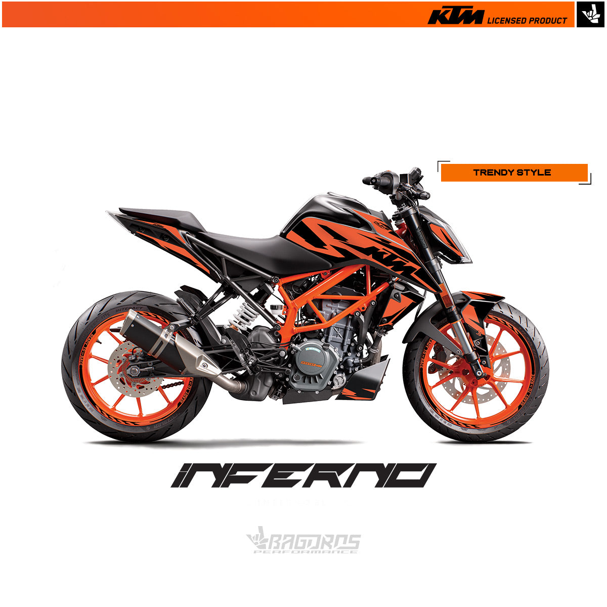 Sticker Kit passend fur 125 200 250 390 DUKE ab 2017 KTM Modelle I Rideparts Onlineshop