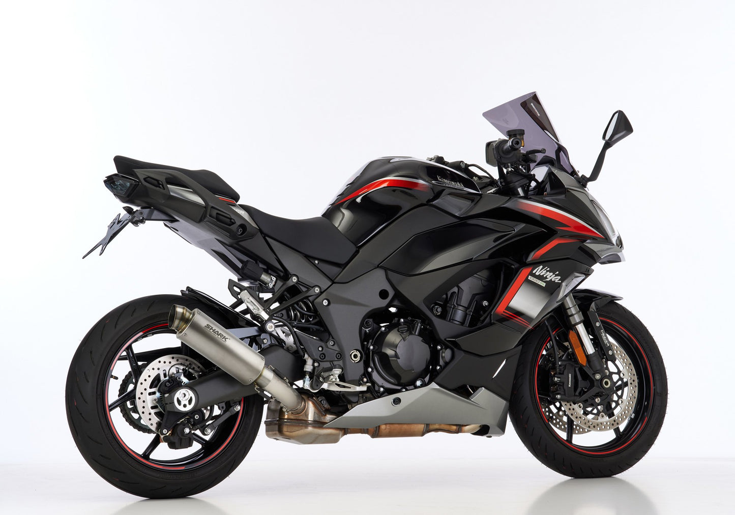 SHARK SRC 4 | Slip-On Endschalldämpfer | E-Nummer | Titan | passend für Kawasaki Ninja 1100 SX / SE - Modelle (2025-2026)