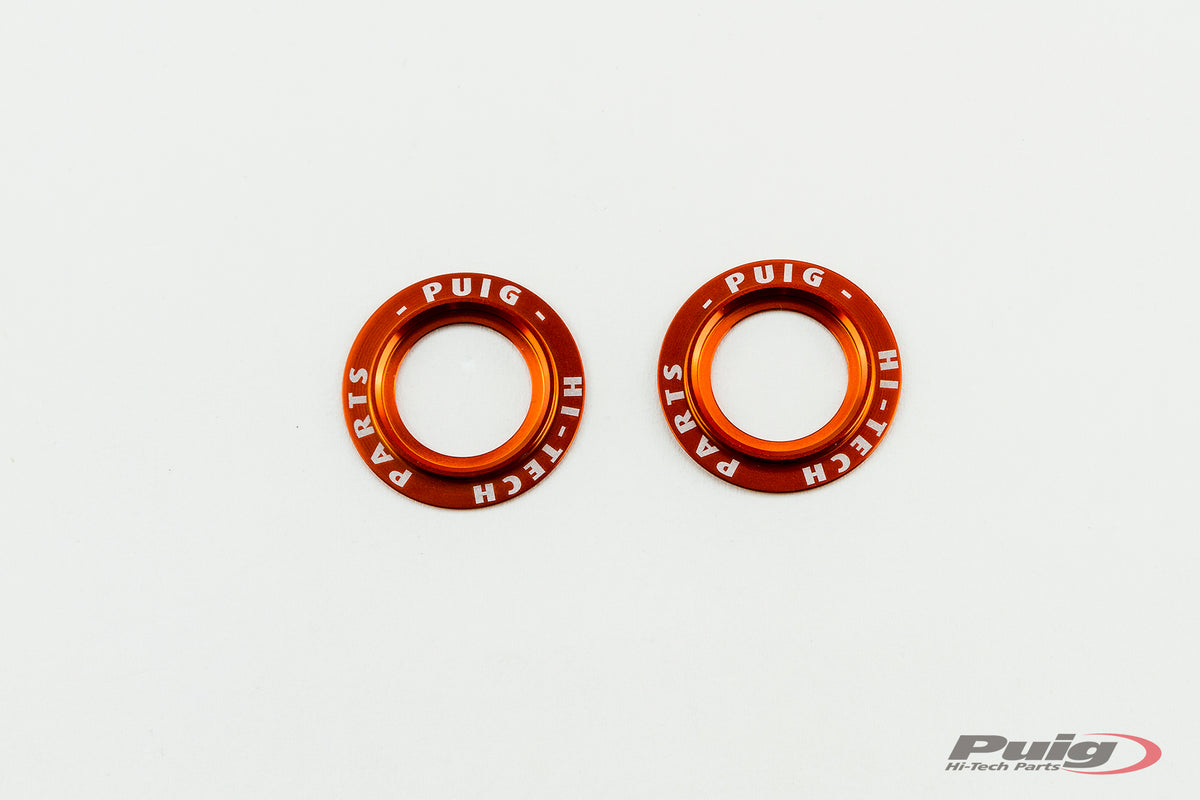 PUIG Achsprotektor PHB19 | orange | vorne | passend für Kawasaki Z900 / SE - Modelle (2025-2026)