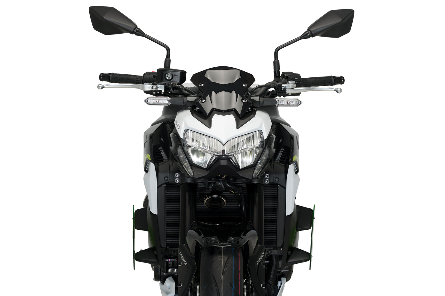 PUIG Downforce Naked Side Spoiler | mit ABE | grün | passend für Kawasaki Z900 - Modelle (2020-2024)