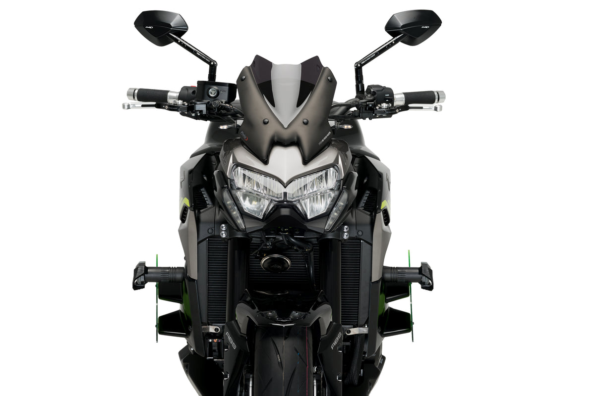 PUIG Downforce Naked Side Spoiler | mit ABE | grün | passend für Kawasaki Z900 - Modelle (2020-2024)