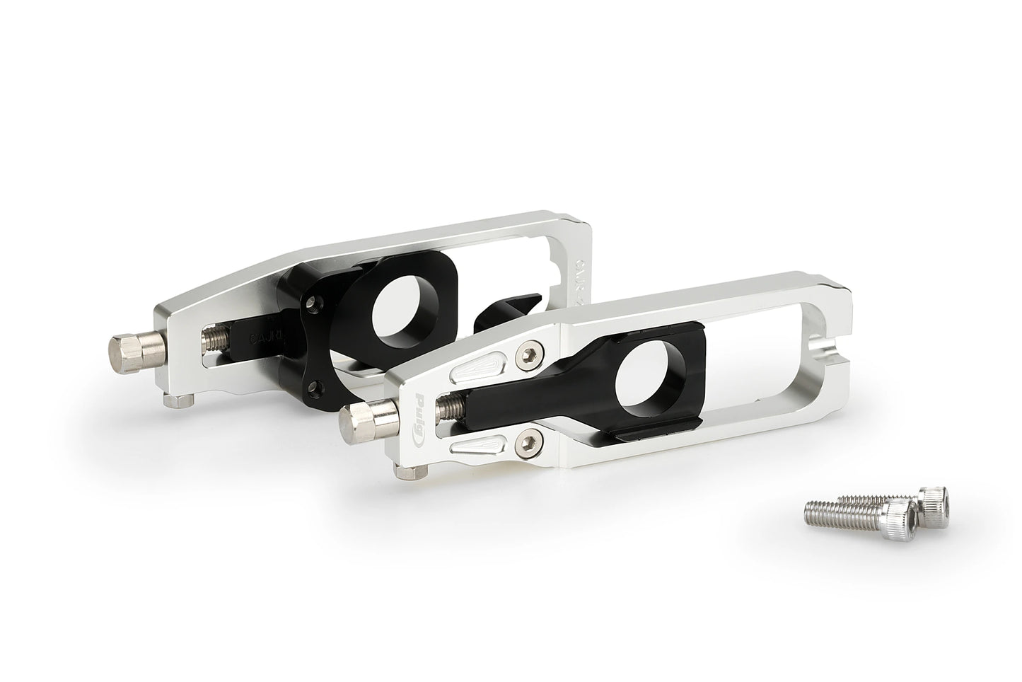 PUIG Kettenspanner | silber | passend für Aprilia RSV4 R & Tuono V4R - Modelle (2011-2014)