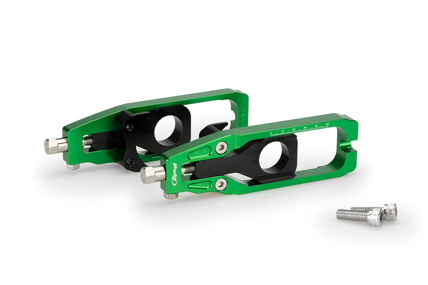 PUIG Kettenspanner | grün | passend für Aprilia RSV4 R & Tuono V4R - Modelle (2011-2014)