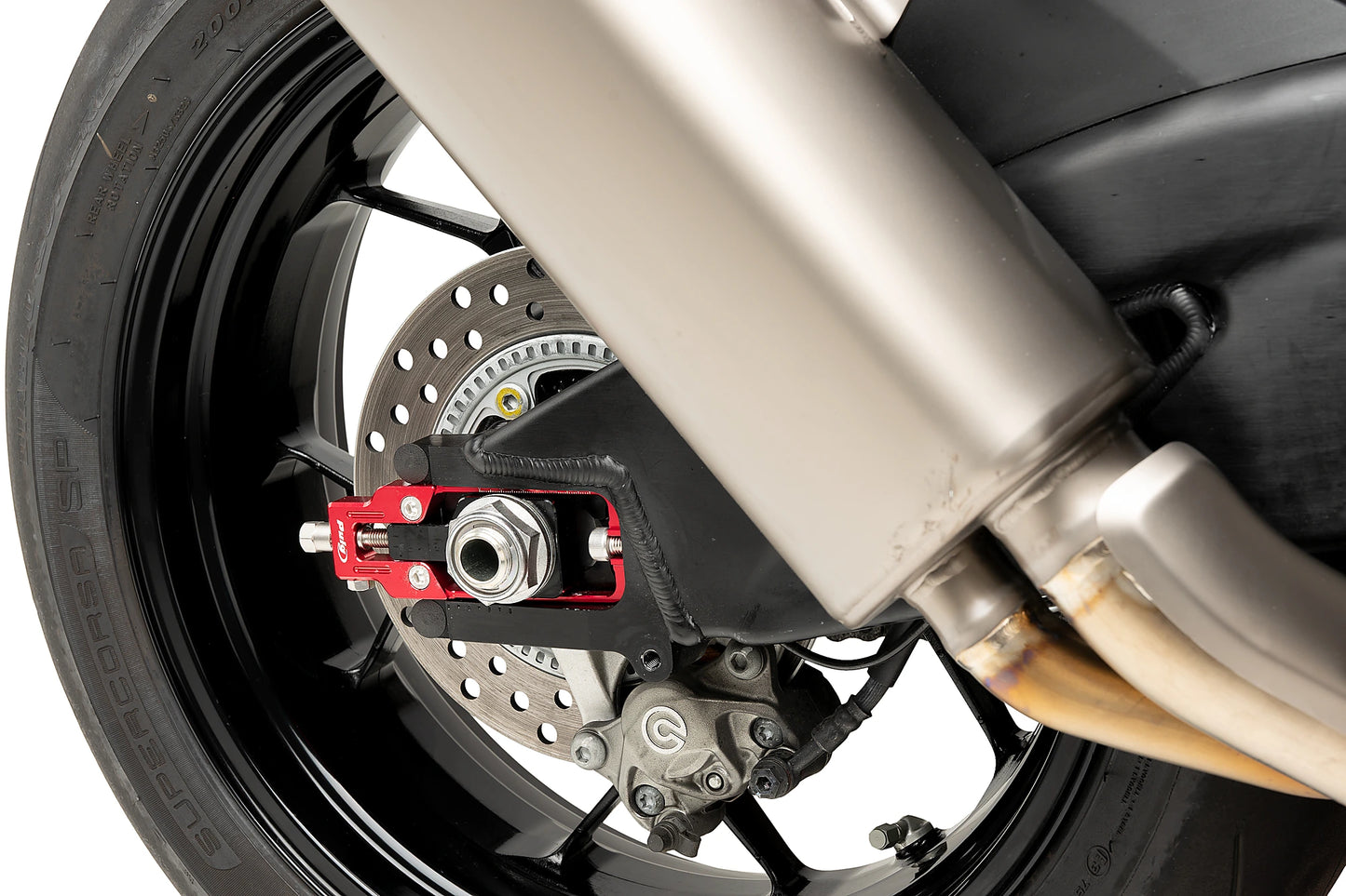 PUIG Kettenspanner | rot | passend für Honda CBR 1000 RR-R Fireblade / SP - Modelle (2020-2025)
