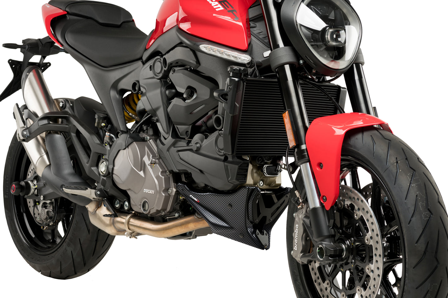 PUIG Bugspoiler | mit ABE | carbon-look | passend für Ducati Monster 937 / SP / PLUS - Modelle (2021-2025)