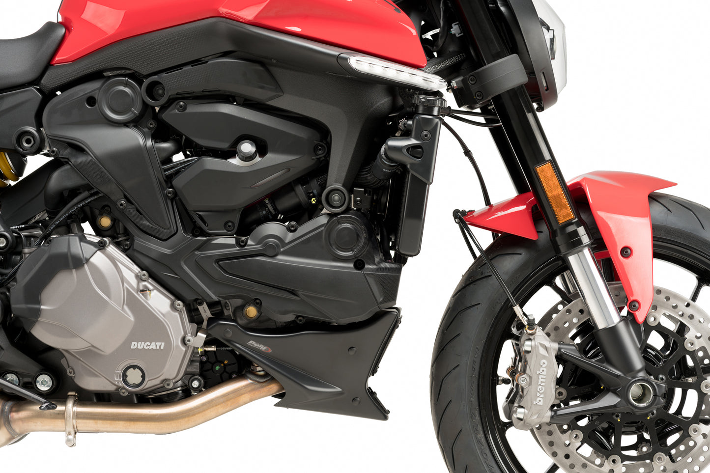 PUIG Bugspoiler | mit ABE | matt-schwarz | passend für Ducati Monster 937 / SP / PLUS - Modelle (2021-2025)