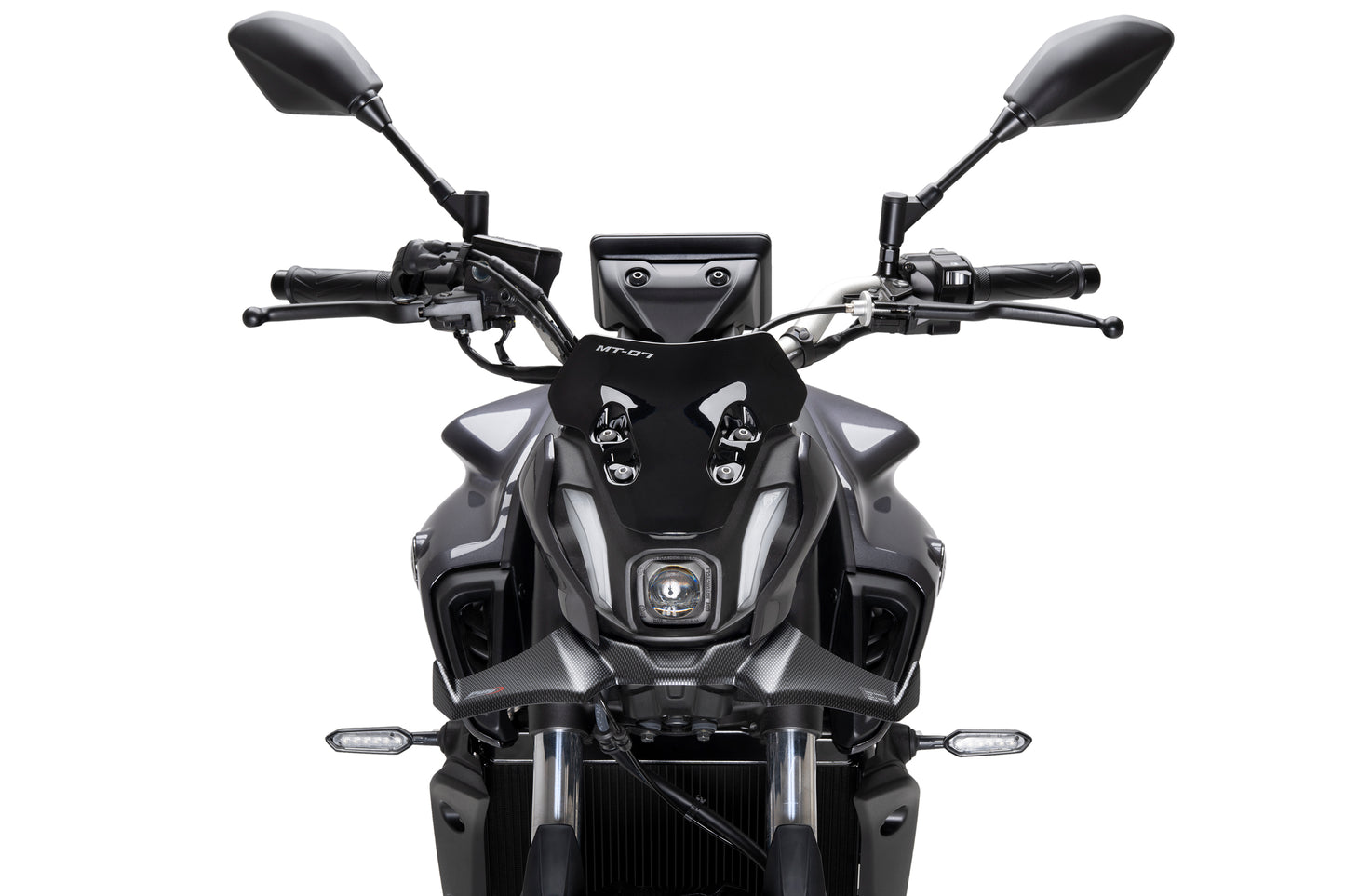 PUIG Downforce Naked Front Spoiler | mit ABE | carbon-look | passend für Yamaha MT-07 / PURE - Modelle (2021-2024)