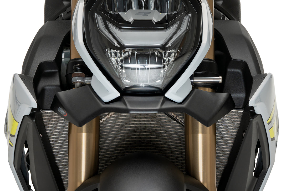 PUIG Downforce Naked Front Spoiler | mit ABE | matt-schwarz | passend für BMW M 1000 R & S 1000 R - Modelle (2021-2024)