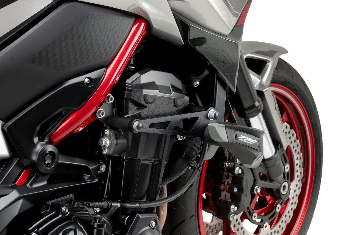 PUIG Sturzpads Pro 2.0. | PAAR | rot | passend für Kawasaki Z900 / SE - Modelle (2025-2026)