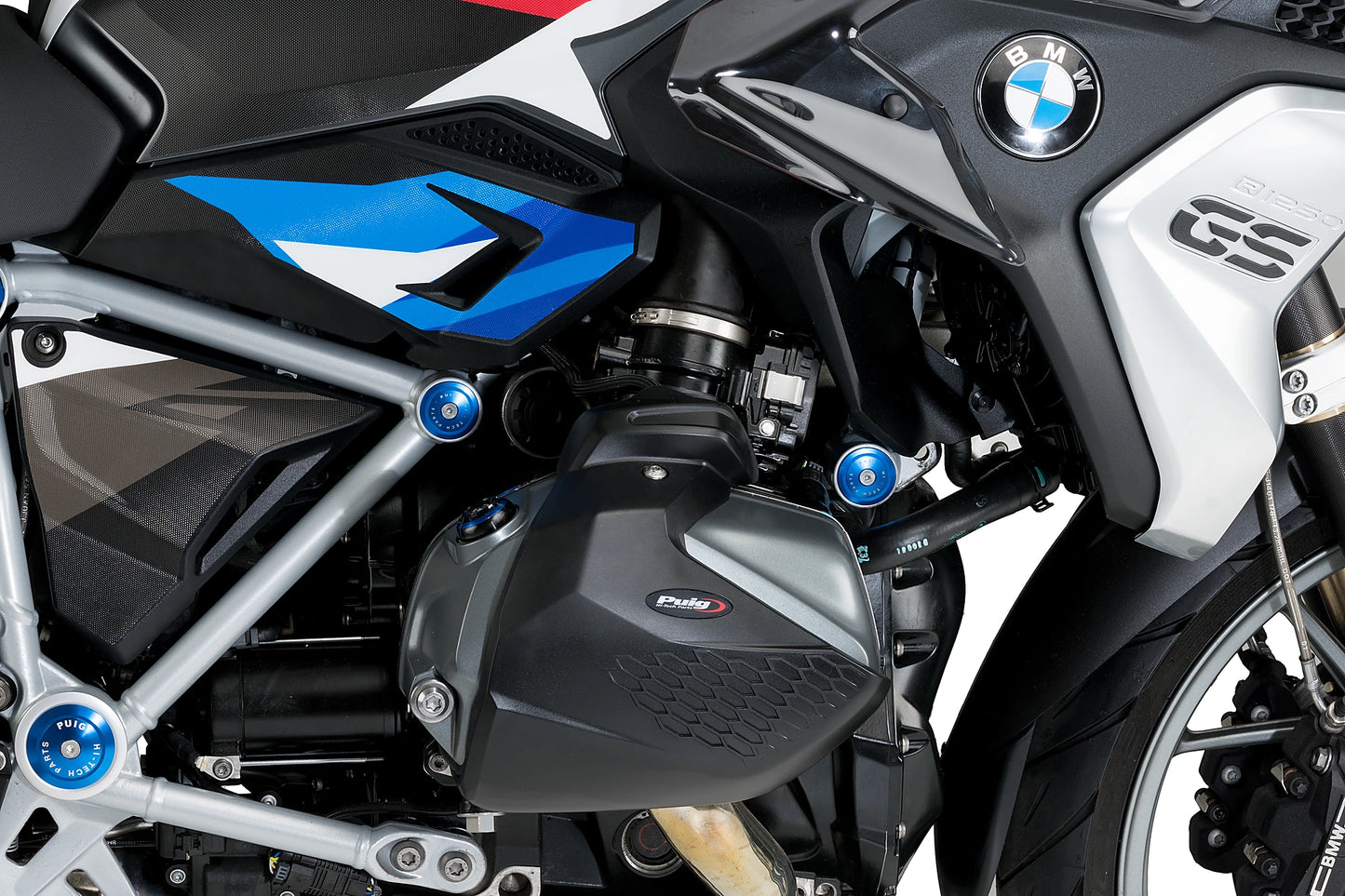 PUIG Motordeckelschoner | 2-teilig | schwarz | passend für BMW R 1250 GS Rally - Modelle (2021-2023)