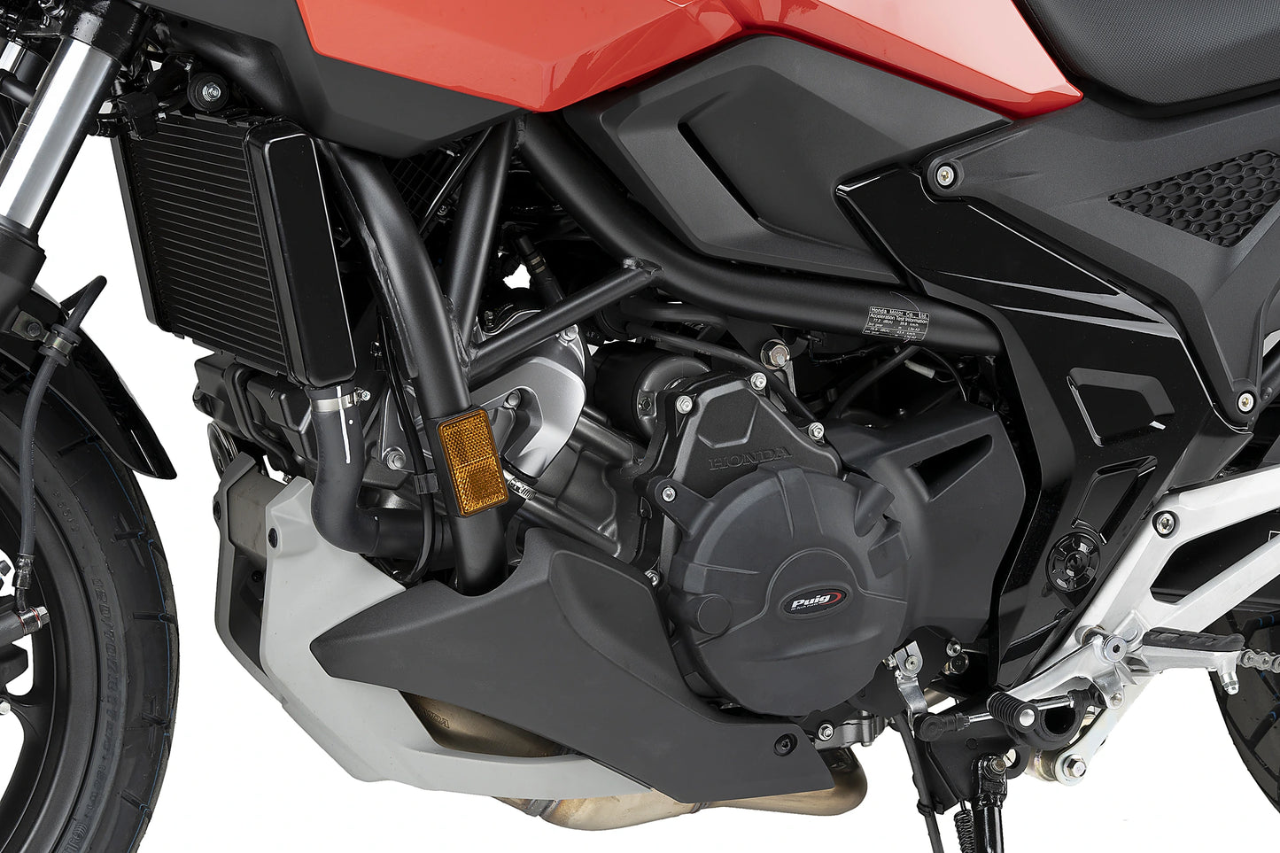 PUIG Motordeckelschoner | 2-teilig | schwarz | passend für Honda NC 750 X - Modelle (2021-2026)