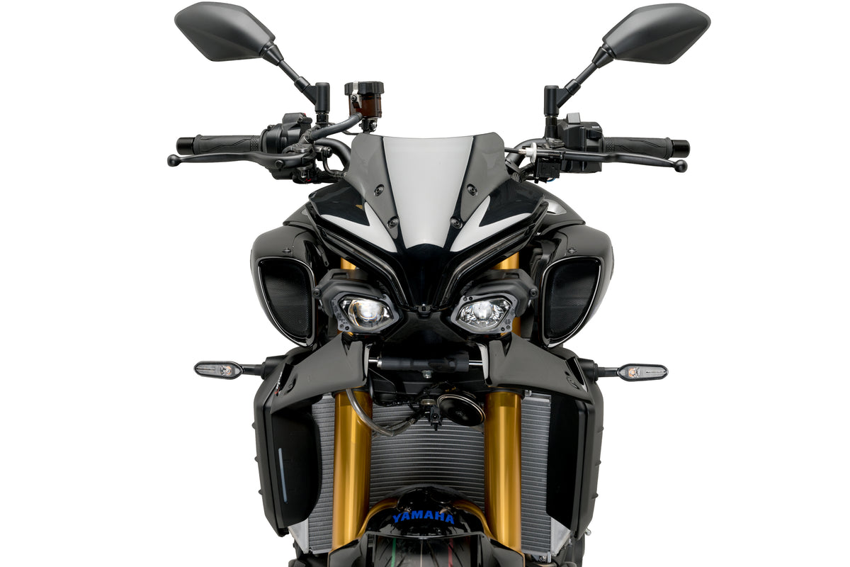 PUIG Downforce Naked Front Spoiler | mit ABE | schwarz | passend für Yamaha MT-10 / SP - Modelle (2022-2026)