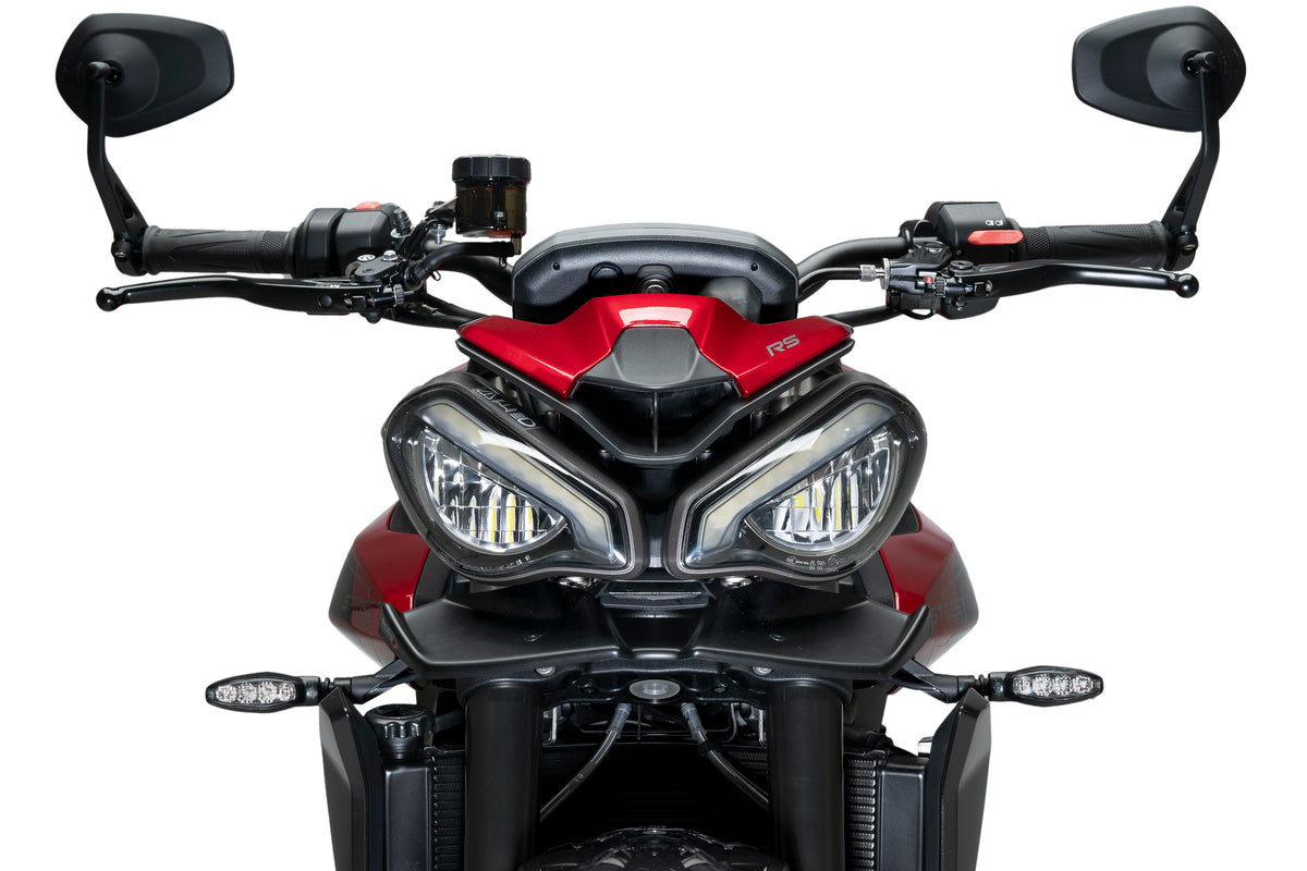 PUIG Downforce Naked Front Spoiler | mit ABE | matt-schwarz | passend für Triumph Speed Triple 1200 RS - Modelle (2021-2025)