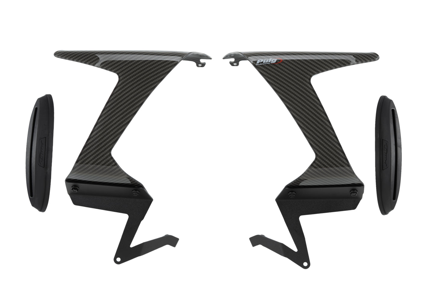 PUIG Race Side Spoiler | mit ABE | carbon-look | passend für Kawasaki ZX-6R 636 Ninja - Modelle (2024-2026)
