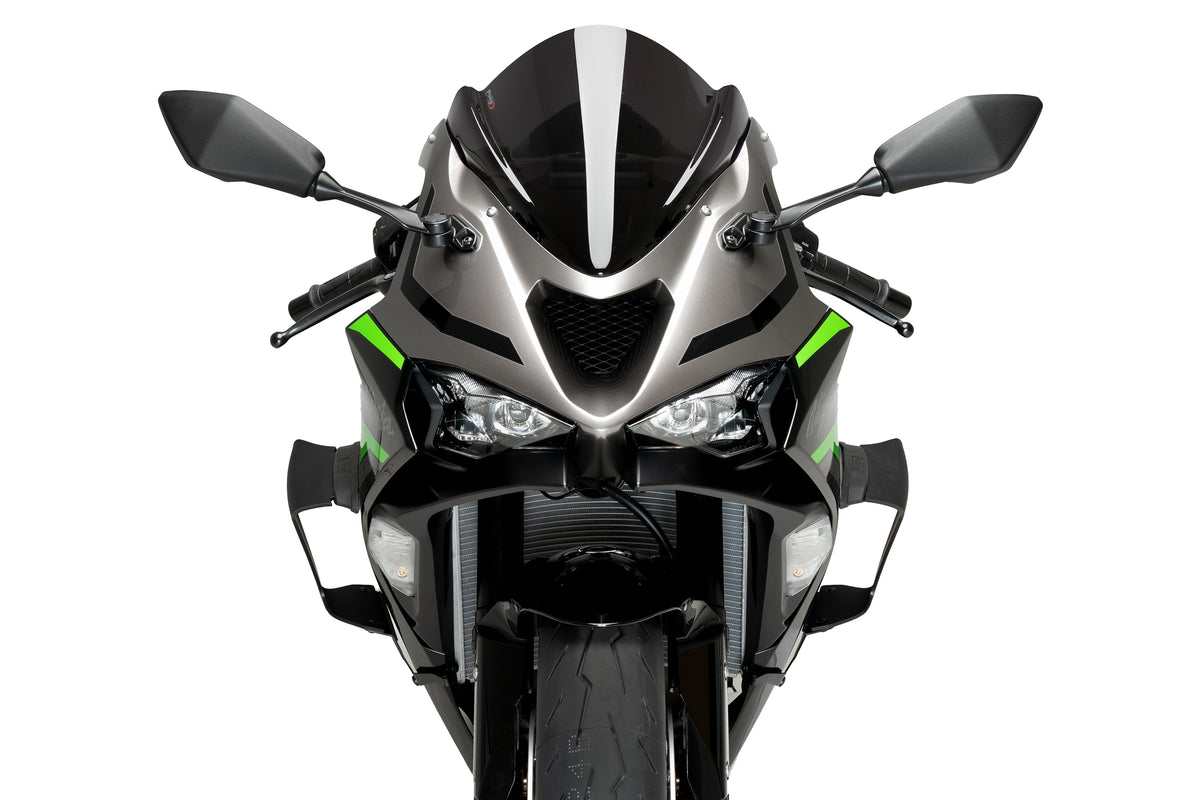 PUIG Race Side Spoiler | mit ABE | matt-schwarz | passend für Kawasaki ZX-6R 636 Ninja - Modelle (2024-2026)