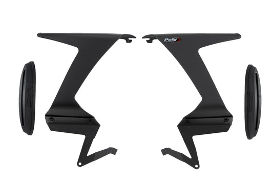 PUIG Race Side Spoiler | mit ABE | matt-schwarz | passend für Kawasaki ZX-6R 636 Ninja - Modelle (2024-2026)