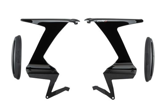 PUIG Race Side Spoiler | mit ABE | schwarz | passend für Kawasaki ZX-6R 636 Ninja - Modelle (2024-2026)