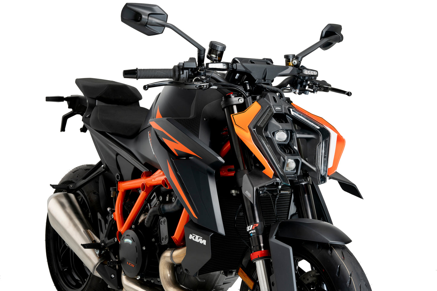 PUIG Downforce Naked Front Spoiler | mit ABE | matt-schwarz | passend für KTM 1390 Super Duke R / EVO - Modelle (2024-2026)