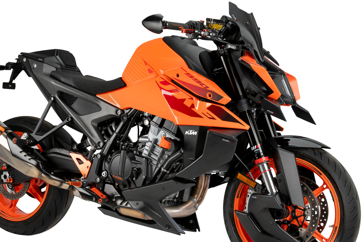 PUIG Bugspoiler | mit ABE | matt-schwarz | passend für KTM 990 Duke / R - Modelle (2024-2026)