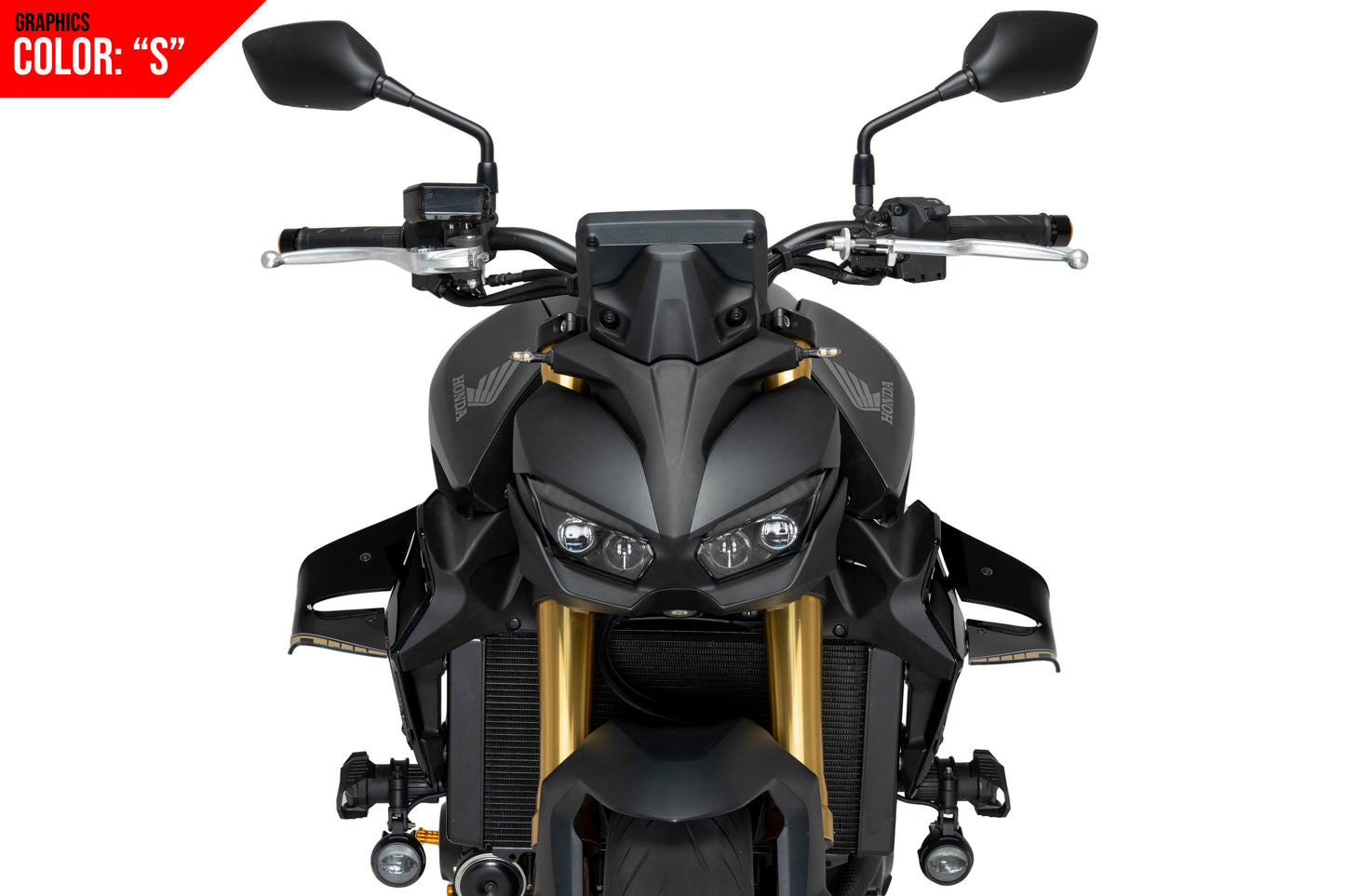 PUIG D12 Spoiler | mit ABE | graphics | passend für CB 1000 Hornet / SP - Modelle (2025)