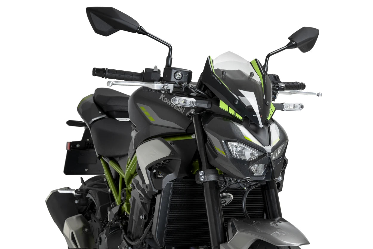 PUIG New Generation Sport Windschield | ABE | graphics | passend für Kawasaki Z900 / SE - Modelle (2025-2026)