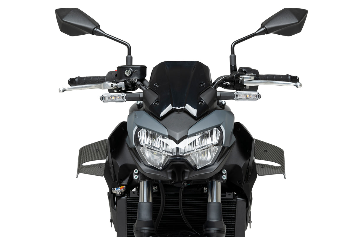 PUIG D12 Spoiler | mit ABE | carbon-look | passend für Kawasaki Z650 - Modelle (2020-2026)