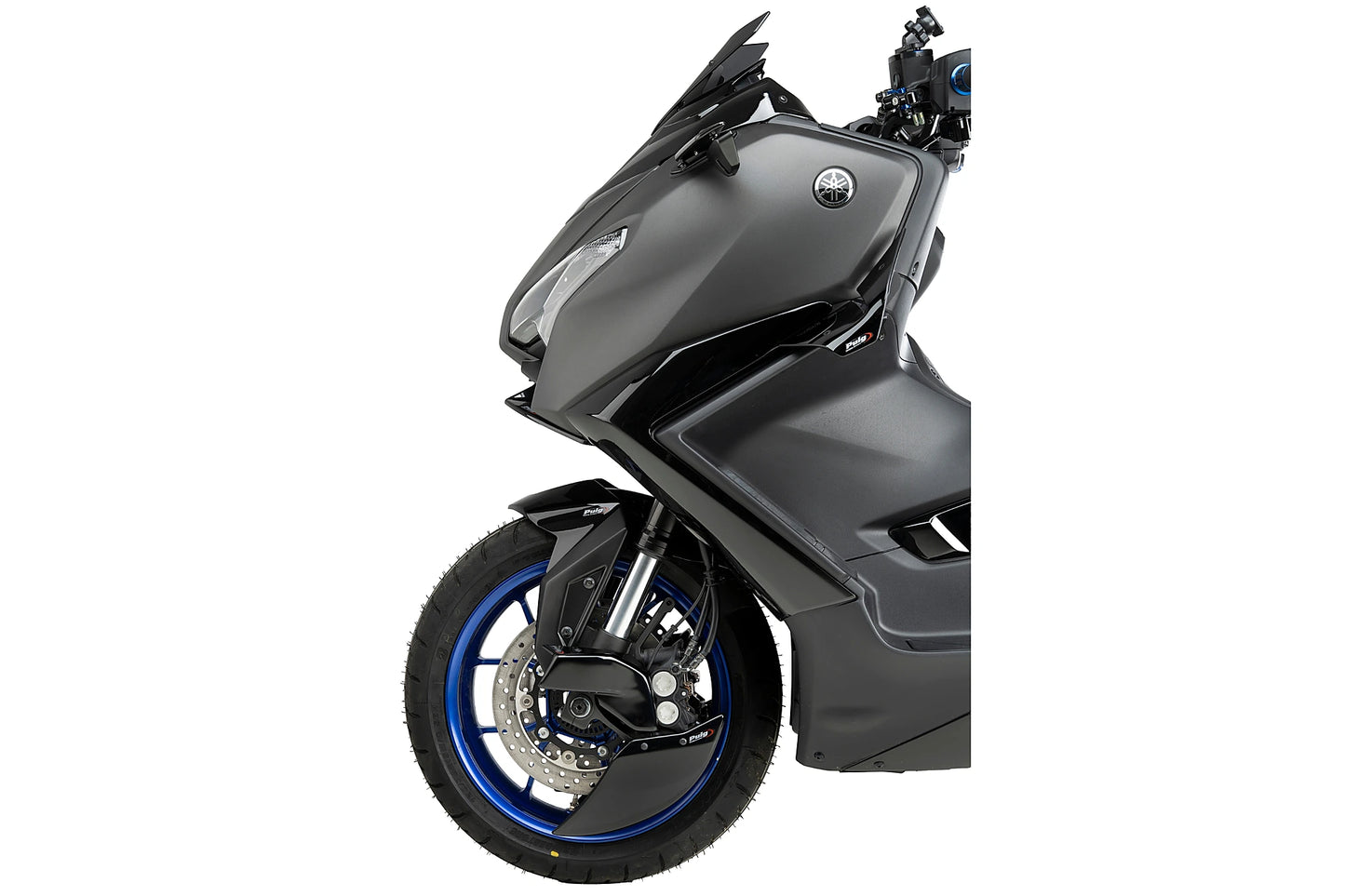 PUIG Downforce Naked Front Spoiler | mit ABE | schwarz | passend für Yamaha T-MAX 560 / TECH MAX - Modelle (2025-2026)