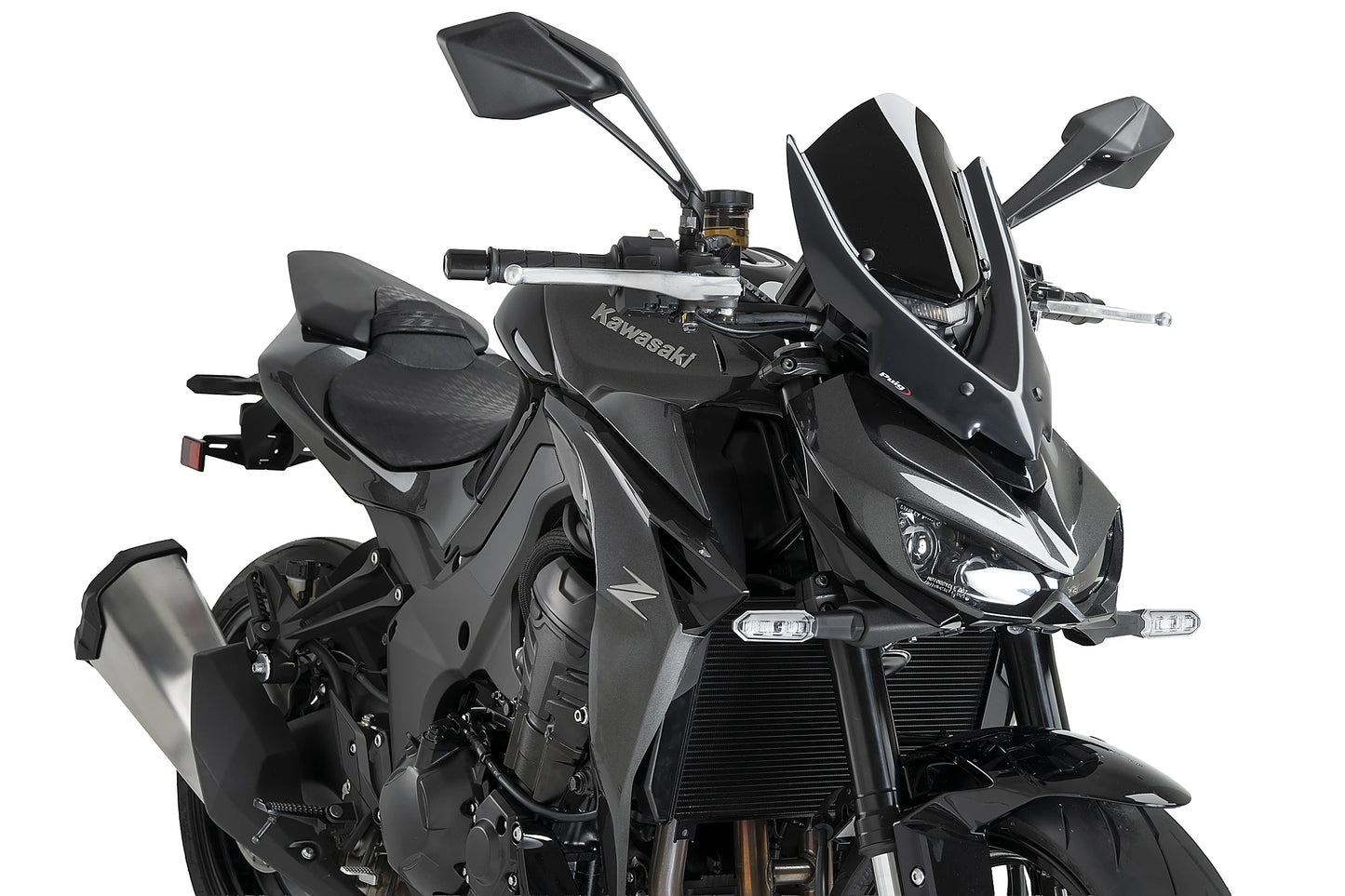 PUIG New Generation Touring Windschield | ABE | schwarz | passend für Kawasaki Z1100 / SE - Modelle (2026)