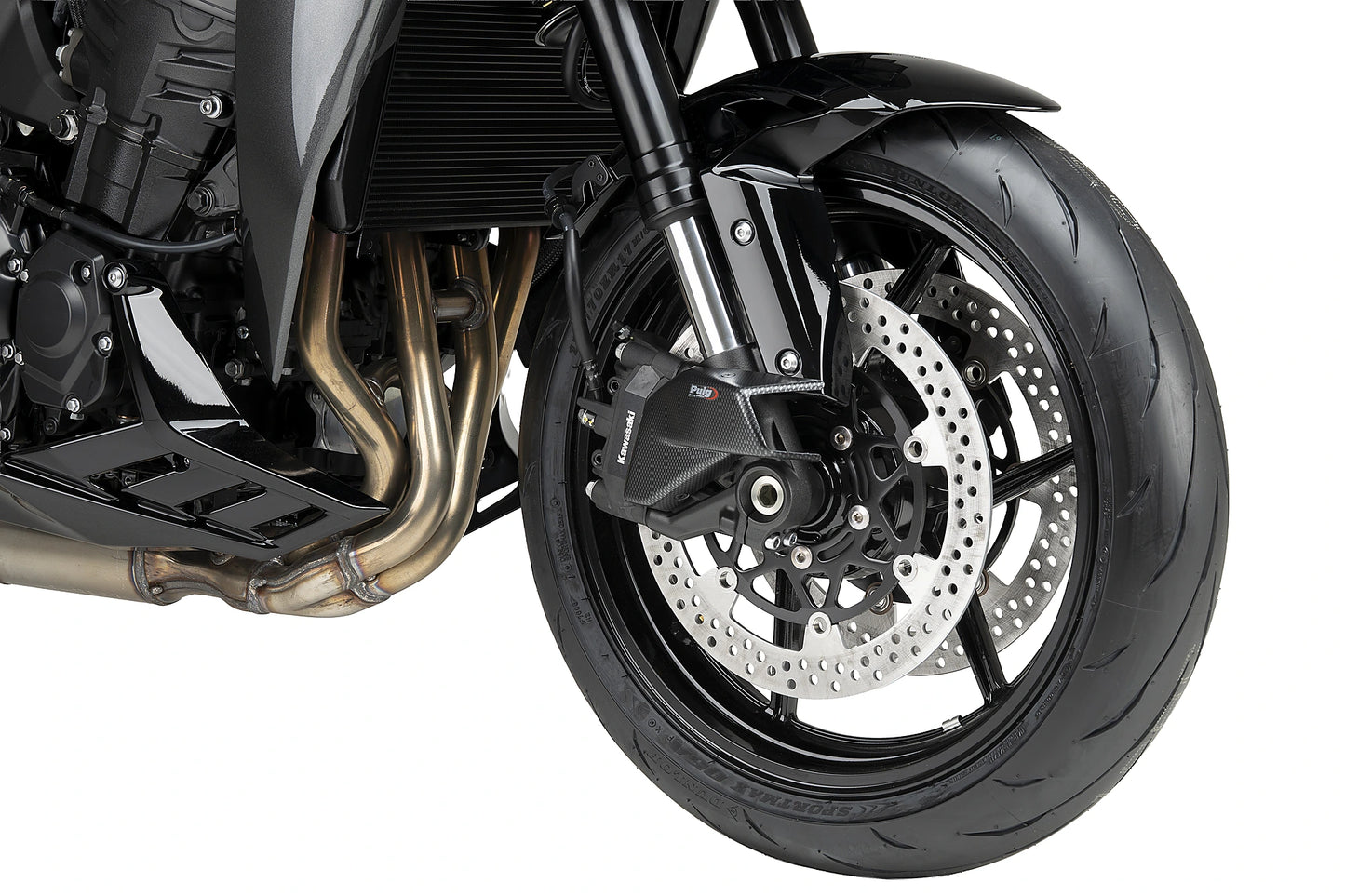 PUIG Brake Cooler - Luftkanal | ABE | carbon-look | passend für Kawasaki Z1100 / SE - Modelle (2026)