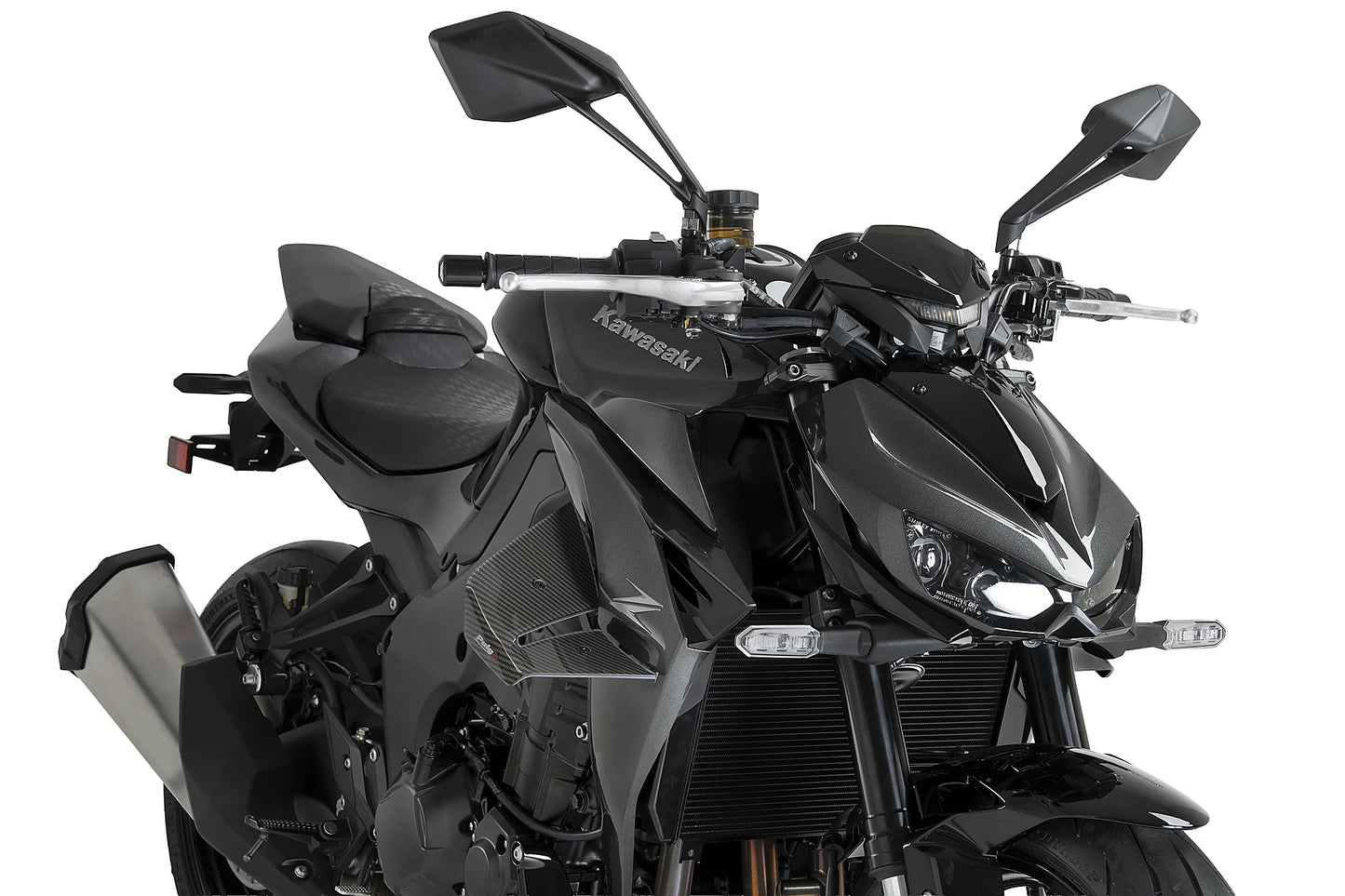 PUIG D12 Spoiler | mit ABE | carbon-look | passend für Kawasaki Z1100 / SE - Modelle (2025-2026)