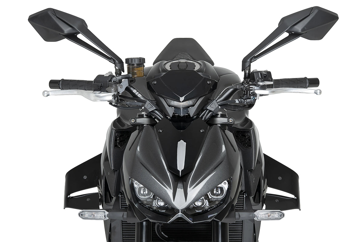 PUIG D12 Spoiler | mit ABE | schwarz | passend für Kawasaki Z1100 / SE - Modelle (2025-2026)
