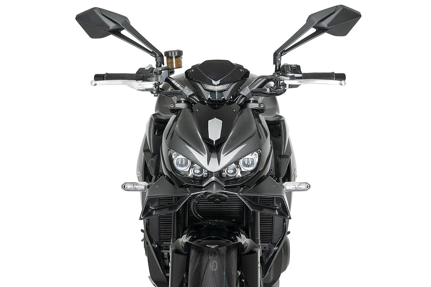 PUIG Downforce Naked Front Spoiler | ABE | carbon-look | passend für Kawasaki Z1000 - Modelle (2014-2016)