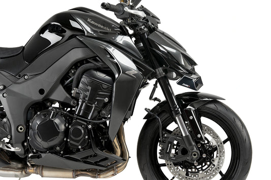 PUIG Downforce Naked Front Spoiler | ABE | schwarz | passend für Kawasaki Z1100 / SE - Modelle (2026)