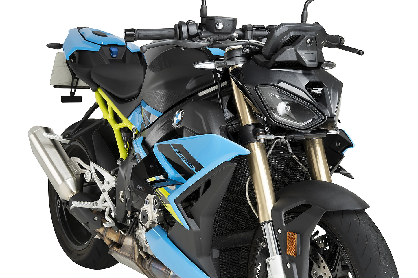PUIG D12 Spoiler | mit ABE | schwarz | passend für BMW S 1000 R - Modelle (2025-2026)