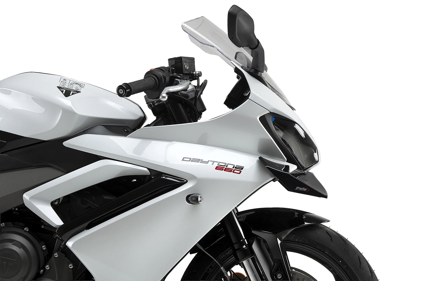 PUIG Frontspoiler GP | mit ABE | schwarz | passend für Triumph Daytona 660 - Modelle (2024-2025)