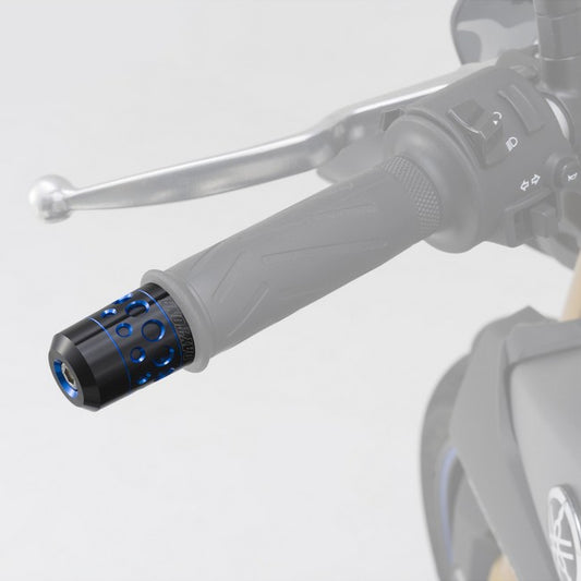 Daytona - Lenkerenden / Lenkergewichte "HOLLOW" | blau - schwarz eloxiert | 7/8"+1" Lenker mit Ø 14-19 mm | Paar | Lenkerenden | Lenkergewichte