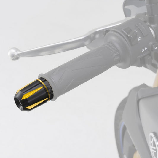 Daytona - Lenkerenden / Lenkergewichte "SCRATCH" | gold - schwarz eloxiert | 7/8"+1" Lenker mit Ø 14-19 mm | Paar | ALU | Lenkerenden | Lenkergewichte