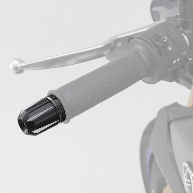 Daytona - Lenkerenden / Lenkergewichte "SCRATCH" | silber - schwarz eloxiert | 7/8"+1" Lenker mit Ø 14-19 mm | Paar | ALU | Lenkerenden | Lenkergewichte