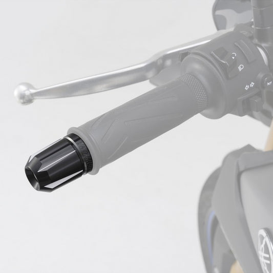 Daytona - Lenkerenden / Lenkergewichte "SCRATCH" | silber - schwarz eloxiert | 7/8"+1" Lenker mit Ø 14-19 mm | Paar | ALU | Lenkerenden | Lenkergewichte