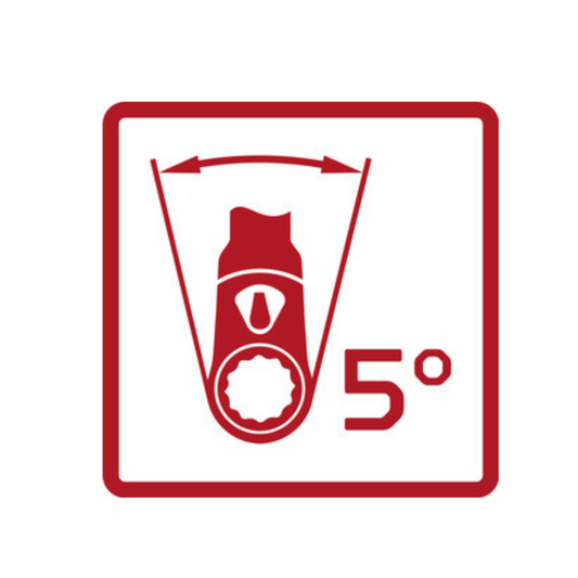 GEDORE red R50000027 2K-Umschaltknarre 3/8 180 mm Rückschwenkwinkel 5°