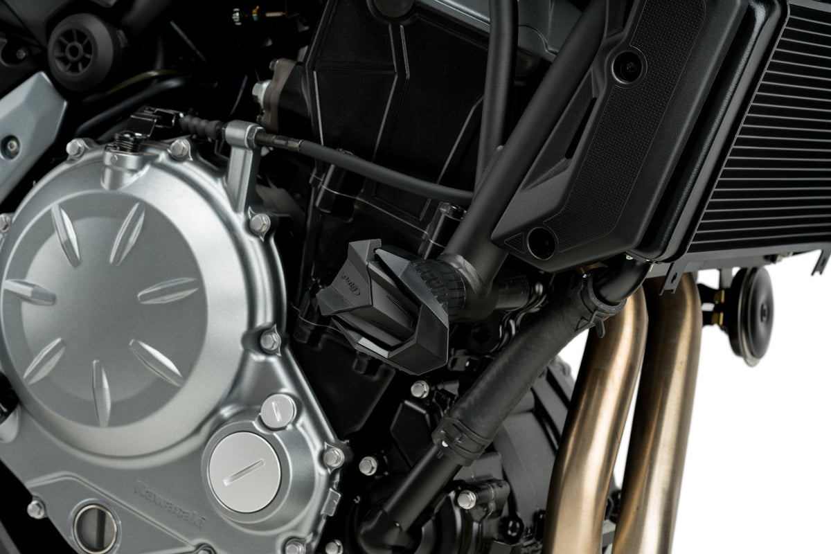 PUIG Sturzpads S19 | schwarz | passend für Kawasaki Z900 / SE - Modelle (2025-2026)