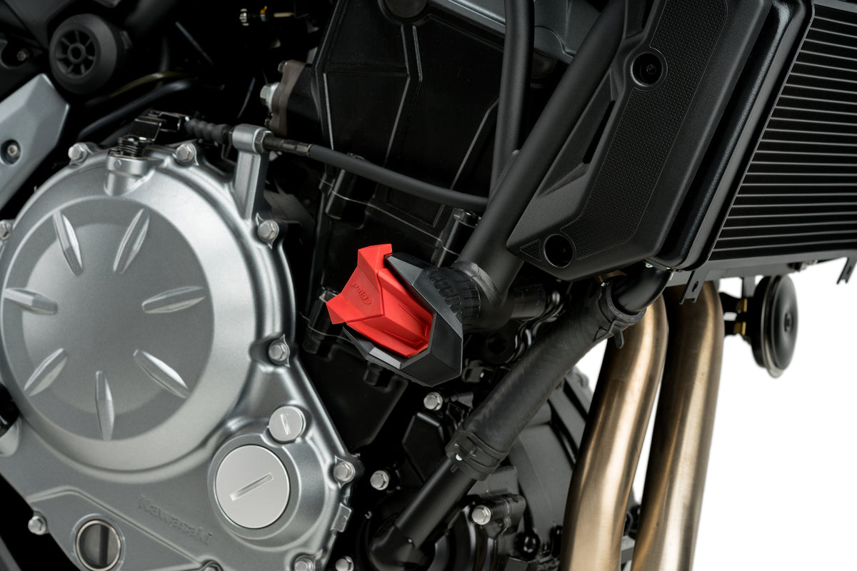 PUIG Sturzpads S19 | rot | passend für Kawasaki Z900 / SE - Modelle (2025-2026)